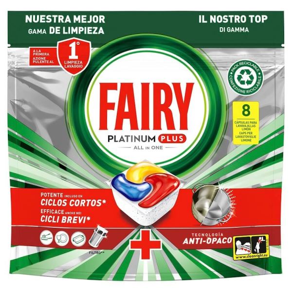 Fairy All In One Platinum Plus x8pz Limone