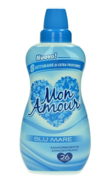 Mon Amour Ammorbidente Concentrato 650ml 26 lavaggi blu mare