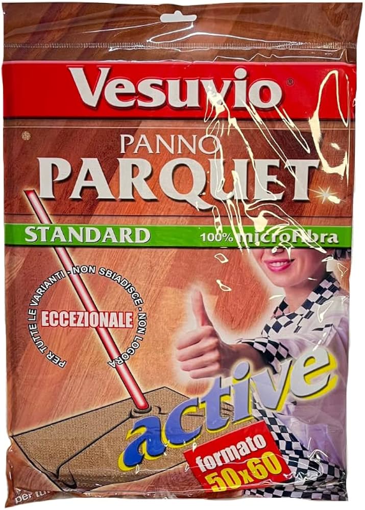 Vesuvio Panno Microfibra Camoscio Casa 50x70 per Legno & Parquet