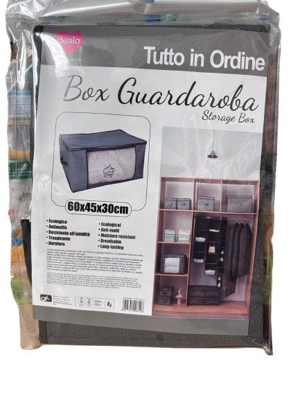 Dealo Box Guardaroba 60x45x30 Tutto in Ordine Stoffa Grigio