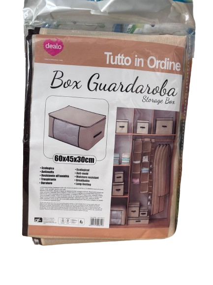 Dealo Box Guardaroba 60x45x30 Tutto in Ordine Stoffa Beige