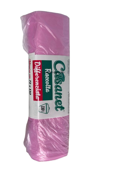 Casanet Raccolta Differenziata 110L Rosa 72 x 110 Rotolo 10 pz