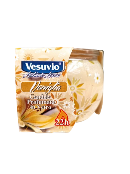 Vesuvio Candela Profumata In Vetro 22H Vaniglia