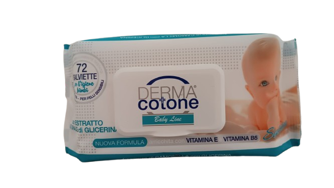 Dermacotone Salviettine x72 pz Camomilla
