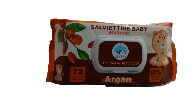 Elitè Salviettine x 72pz Con Tappo Argan