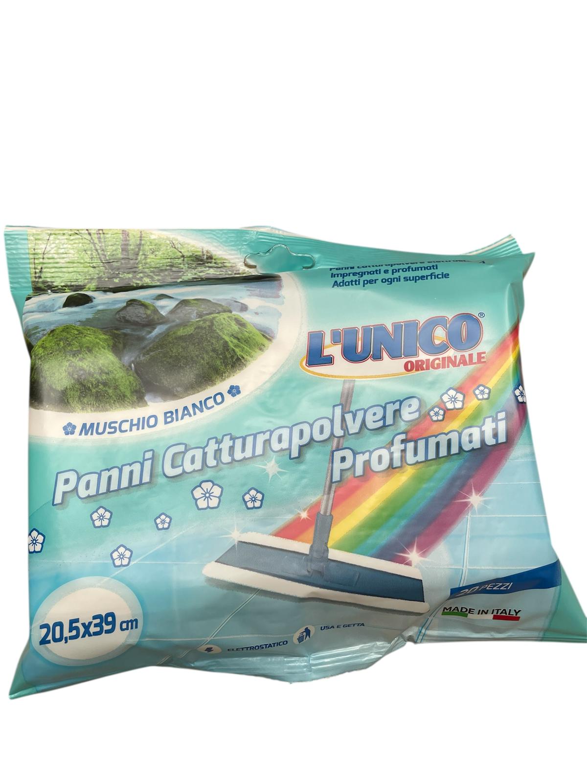 L'unico panno catturapolvere 20pz Muschio Bianco