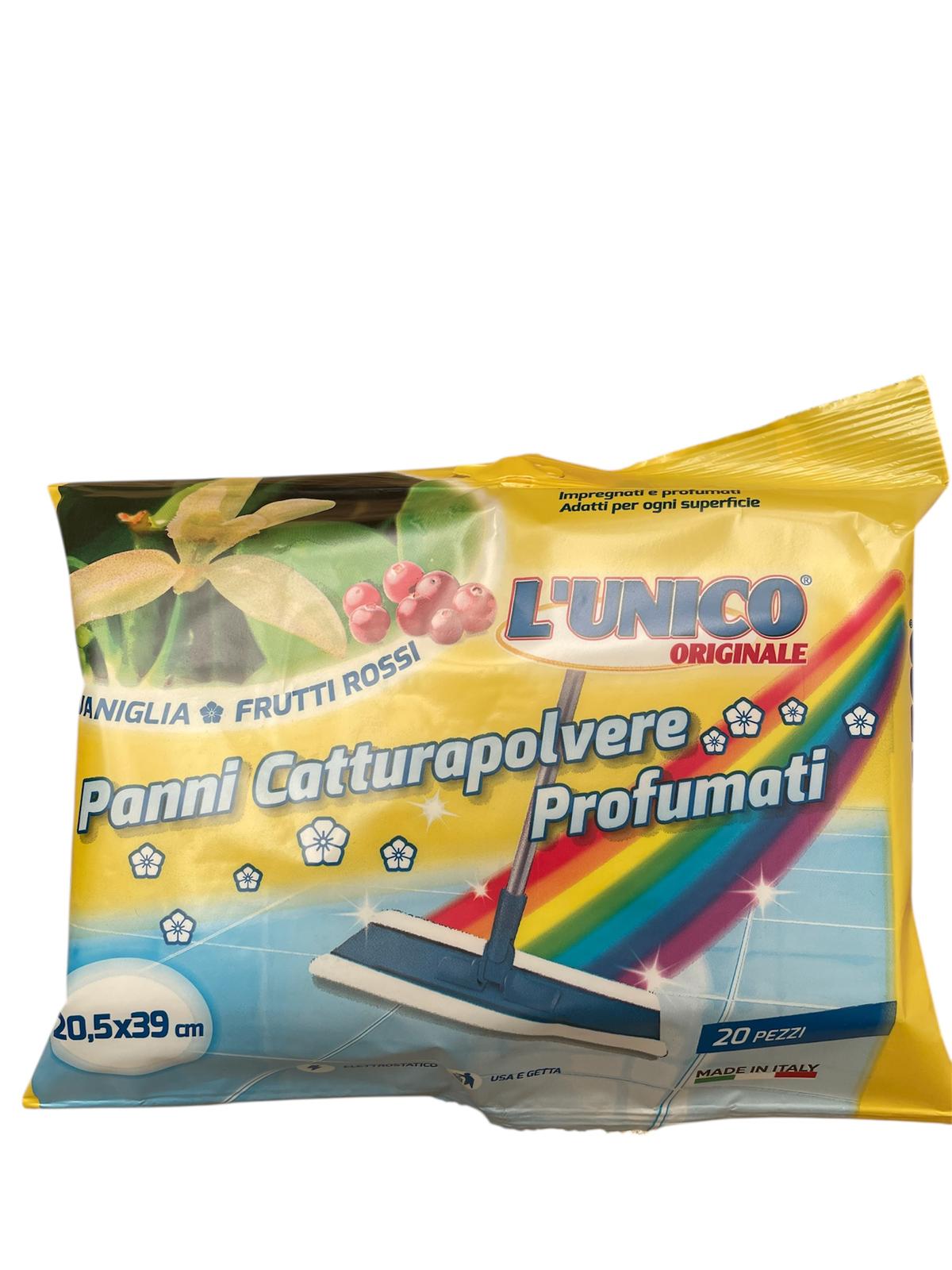 L'unico panno catturapolvere 20pz Vaniglia e Frutti rossi