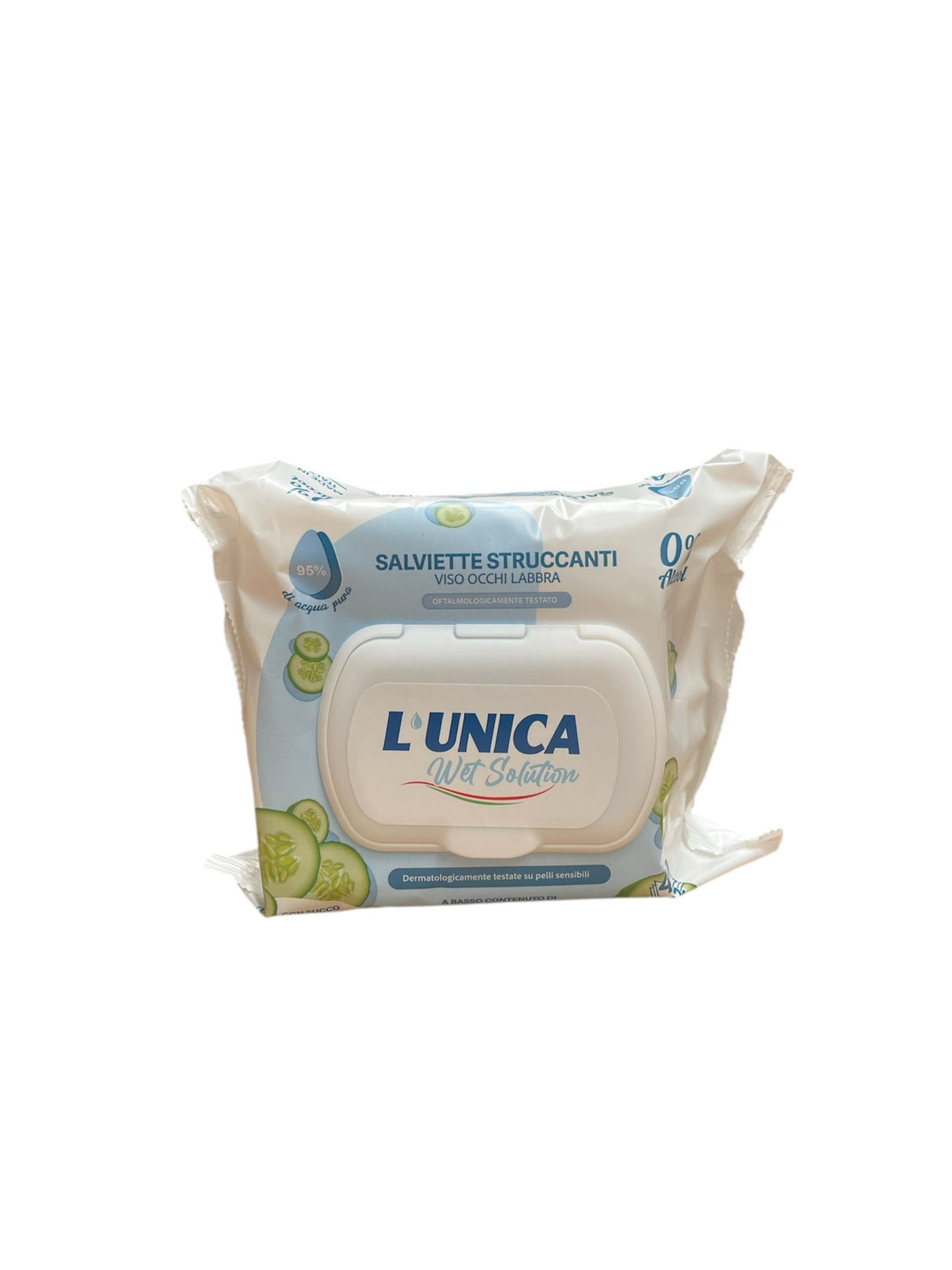 L'Unica salvietta struccante con estratto di Cetriolo 40 pz