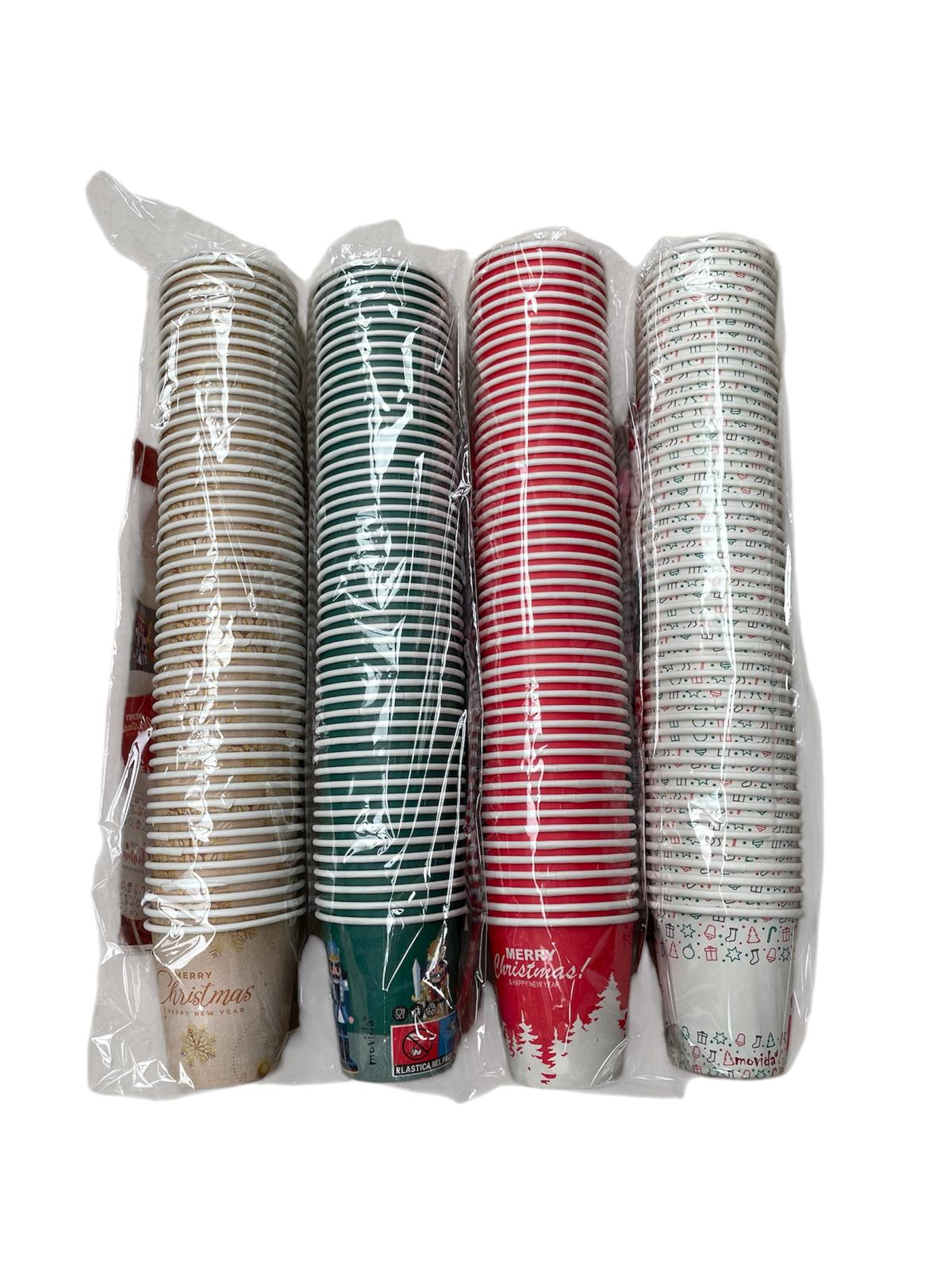 Movida Bicchieri per caffè Natalizi 50 pz