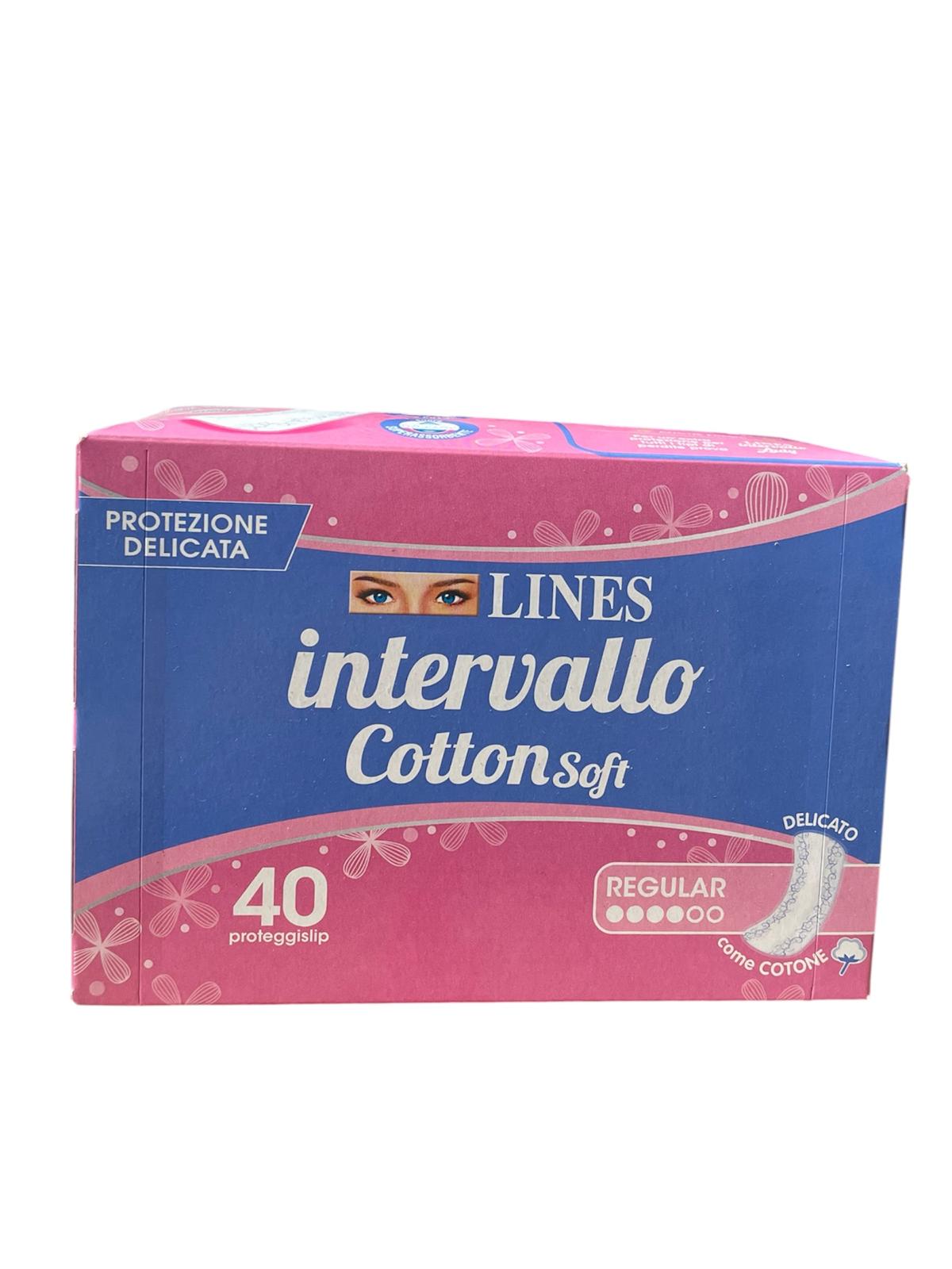Lines intervallo cotton soft proteggi slip disteso 40pz
