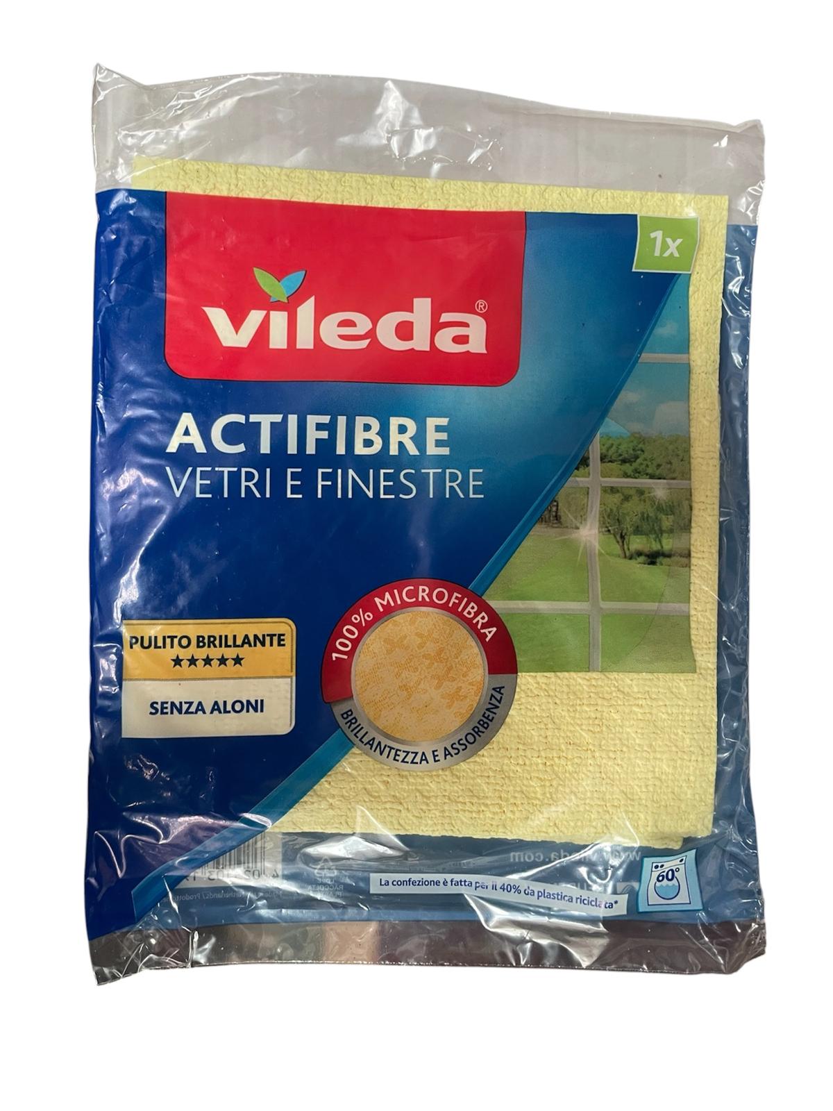 Vileda actifibre vetri & finestre 1pz
