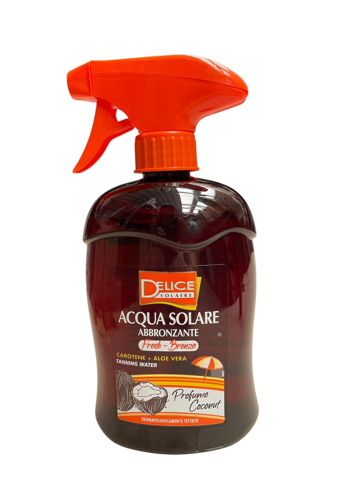 Delice solari acqua solare abbronzante al cocco 500ml