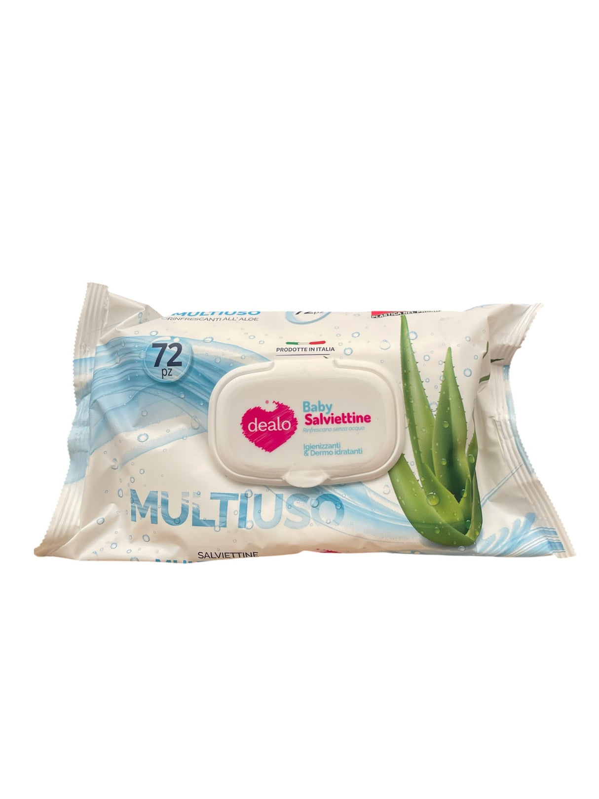 Dealo salviettina multiuso aloe vera x72pz
