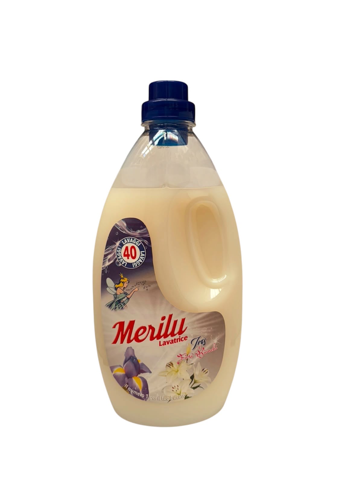 Merilù lavatrice 2lt iris e fiori bianchi