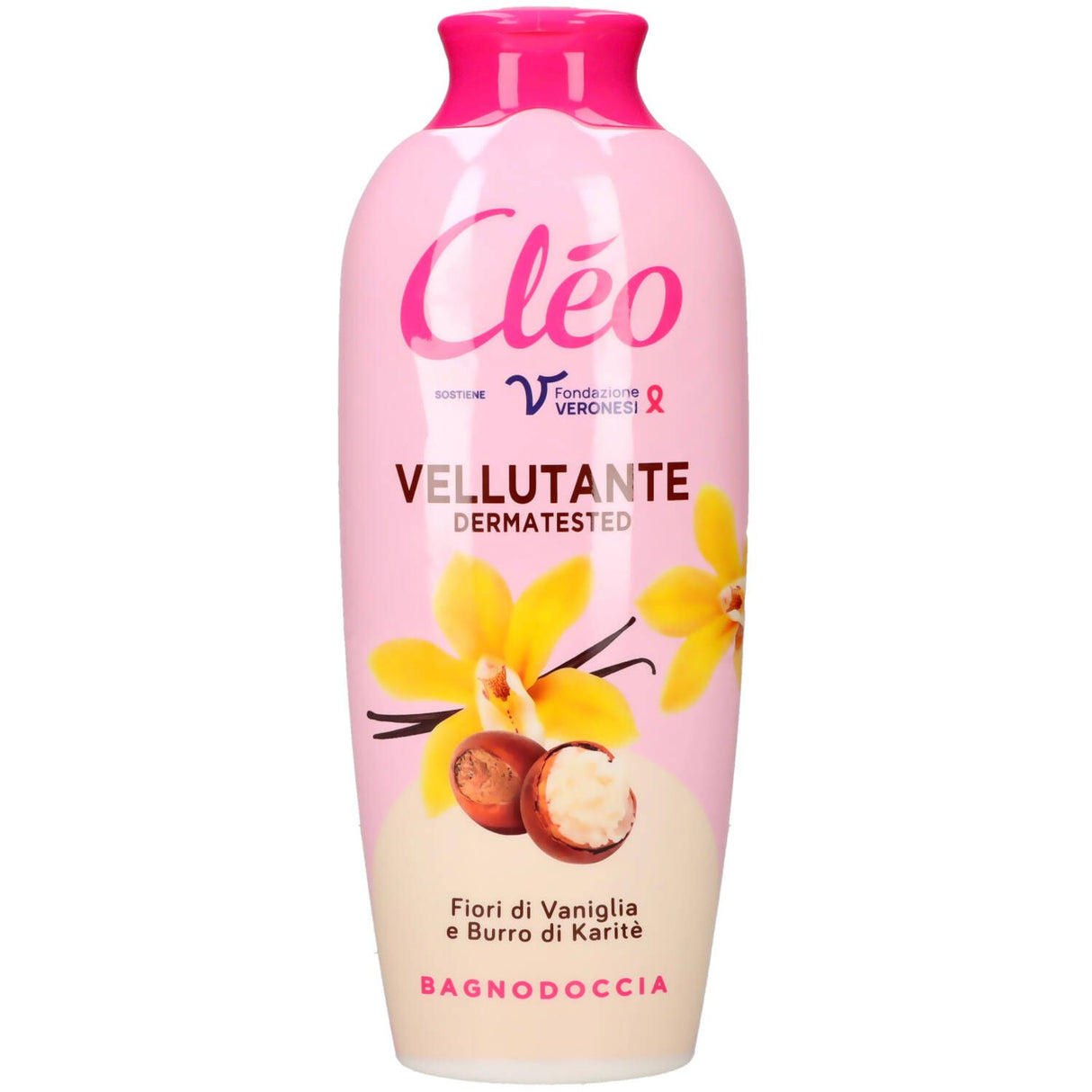Cleò Bagnoschiuma 750ml Fiori di Vaniglia & Burro di Karitè