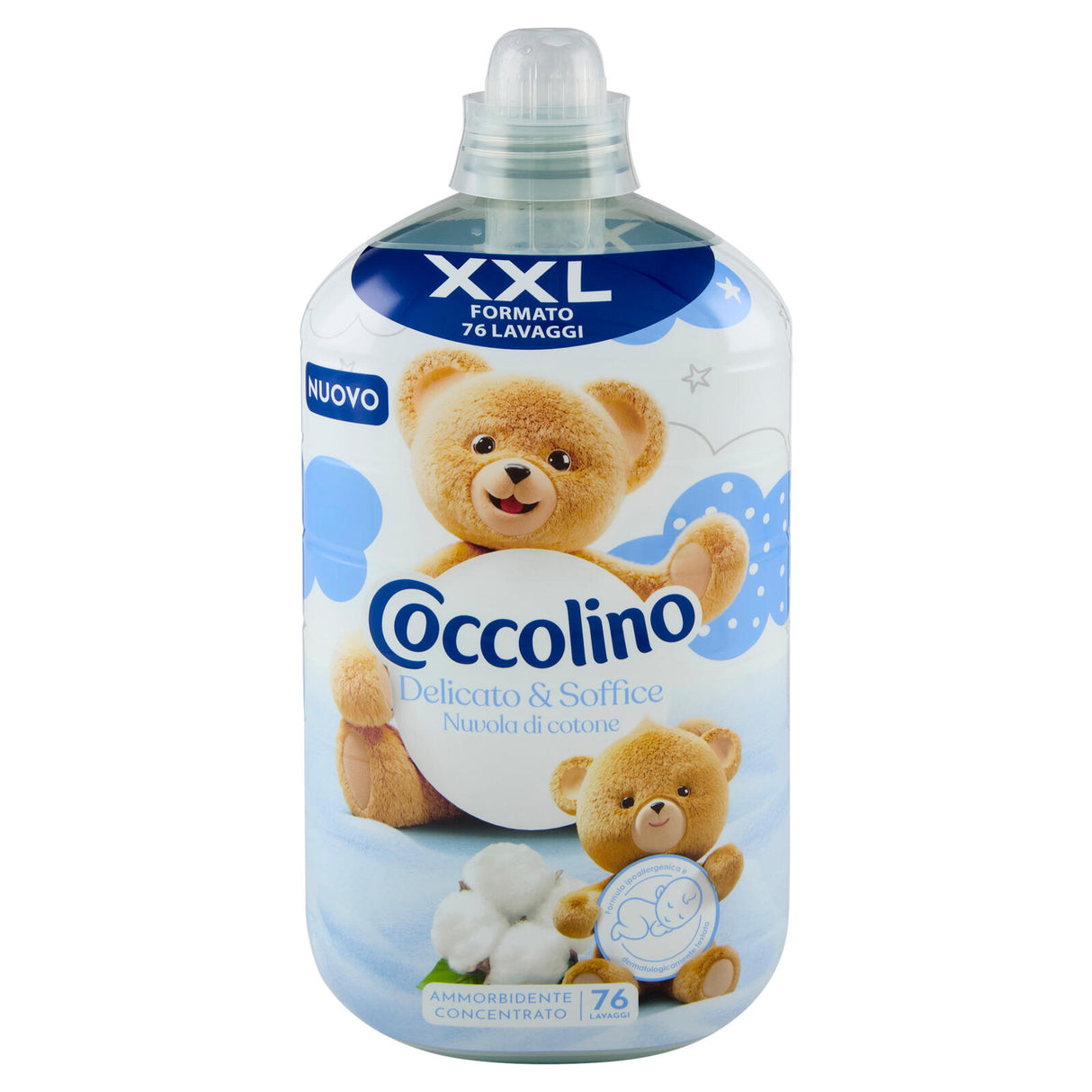 Coccolino Ammorbidente Concentrato Delicato- 1750ml XXL 76 lavaggi