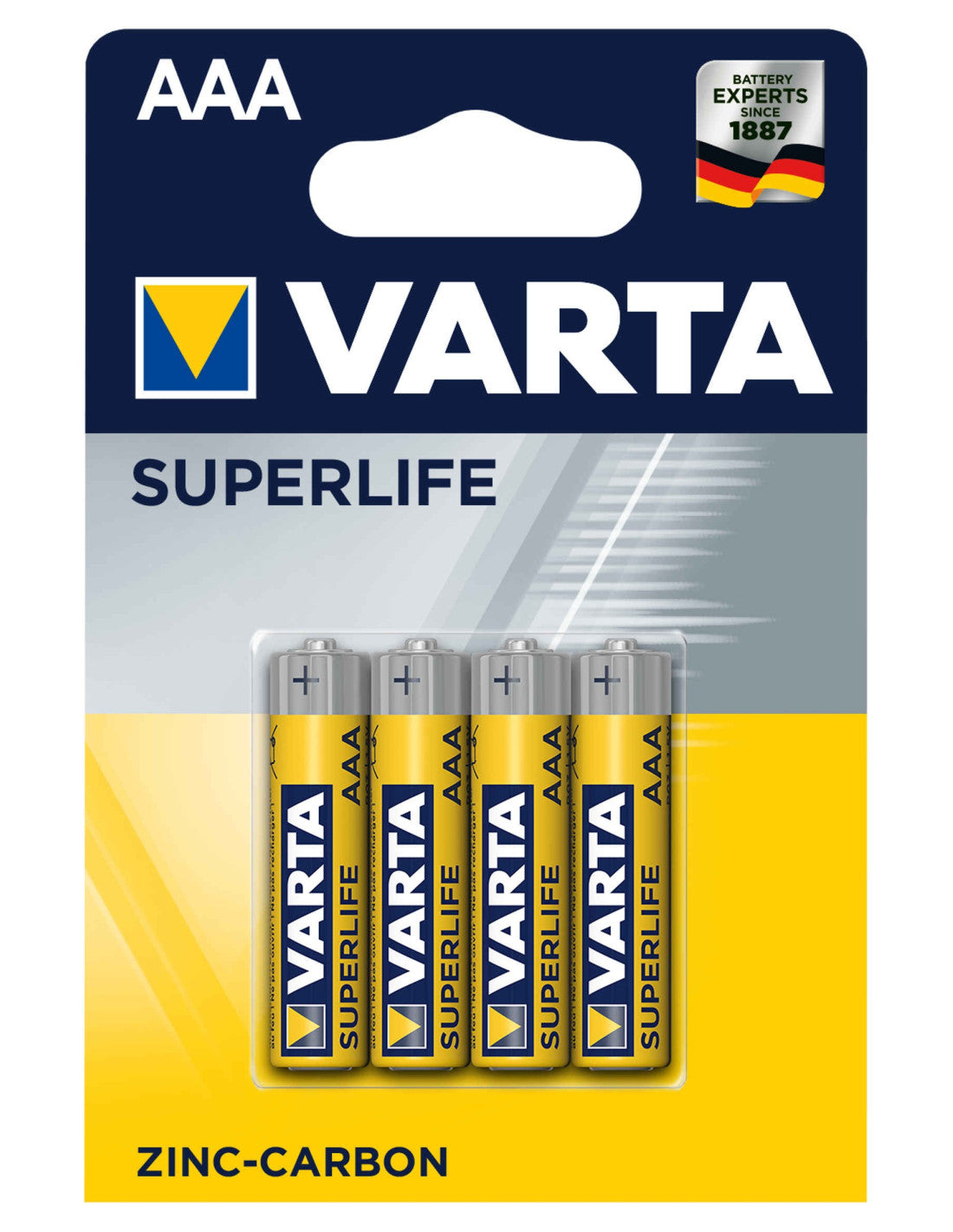 Varta Batterie Mini Stilo AAA x4pz