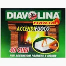 Diavolina Accendifuoco x40 cubi
