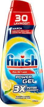 Finish Power Gel Lavastoviglie Max Power 30 Lavaggi Limone 600ml