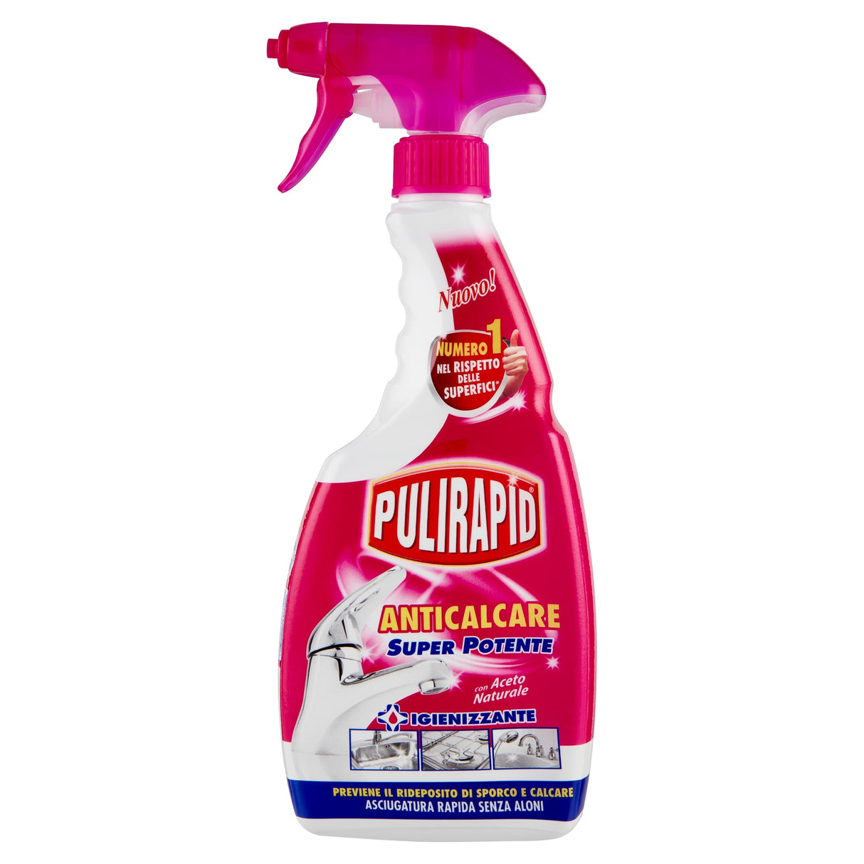 Pulirapid Anticalcare Spray Aceto 500ml