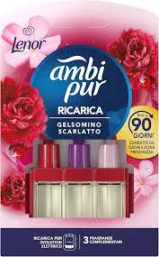 Ambipur 3Evolution Elettrico Ricarica Gelsomino Scarlatto