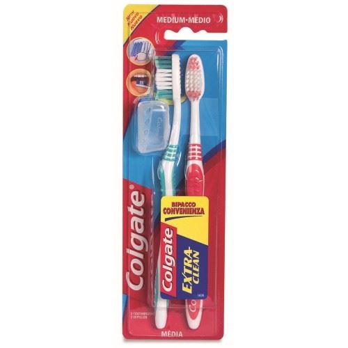 Colgate Spazzolino Coppia Extra Clean Medio