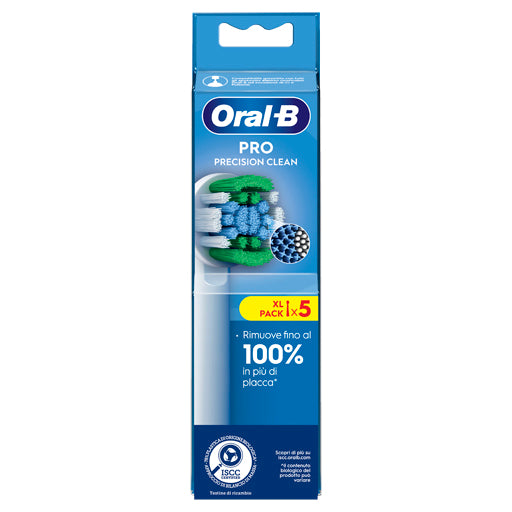 Oral B Ricambi Elettrici x5 Testine Precision Clean