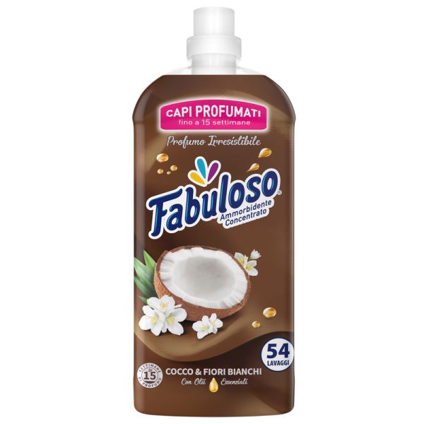 Fabuloso Ammorbidente Concentrato 1250ml Cocco&Fiori Bianchi