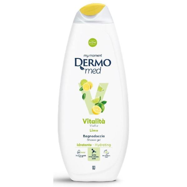 Dermomed Bagnoschiuma 650ml Lime Vitalita'