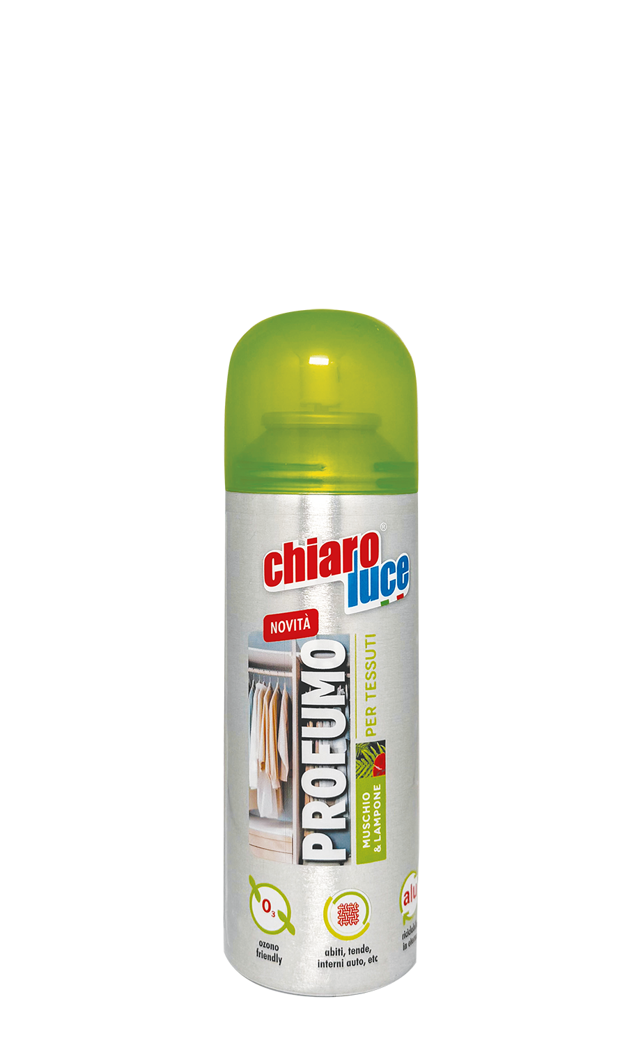 Chiaro Luce Bomboletta Profumo Tessuti 200ml Muschio Bianco&Lampone