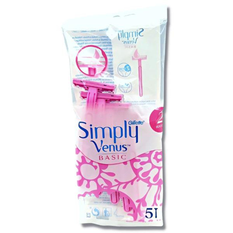 Gillette Venus Simply Basic 2 Lame x5pz