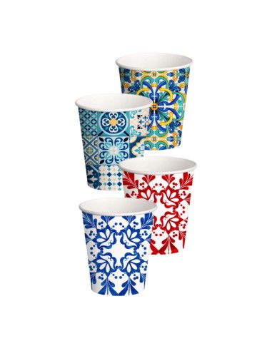Movida Bicchieri Caffe' In Carta 50pz Colorazione Vietri