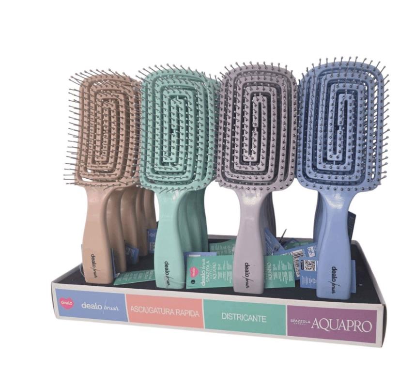 Dealo Spazzola Capelli Aquapro Vari Colori