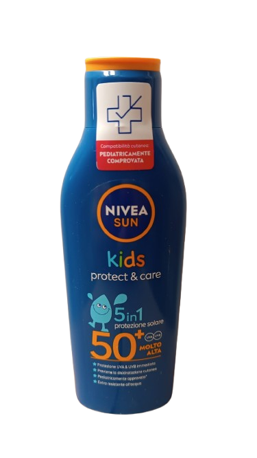 Nivea Sun Latte Solare Kids Protect&Care  200ml FP50+ Molto Alta