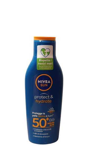 Nivea Sun Latte Solare Protect&Hydrate 200ml FP50+ Molto Alta