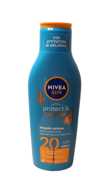 Nivea Sun Latte Solare Protect&Bronze 200ml FP20 Media