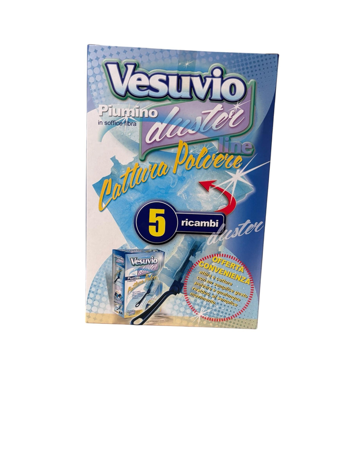 Vesuvio Duster Ricambio  Piumini x5 Ricariche