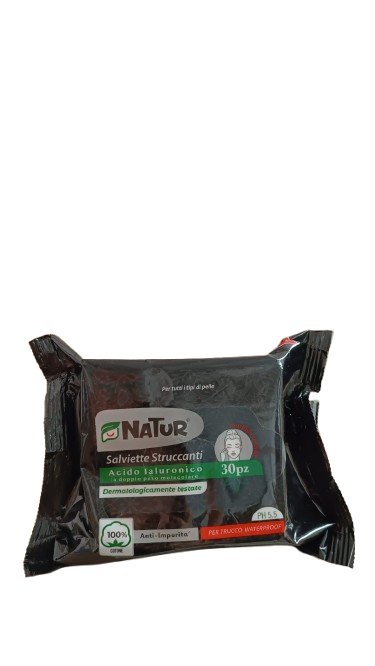 Natur Salviettine Struccanti x30pz Acido Ialuronico