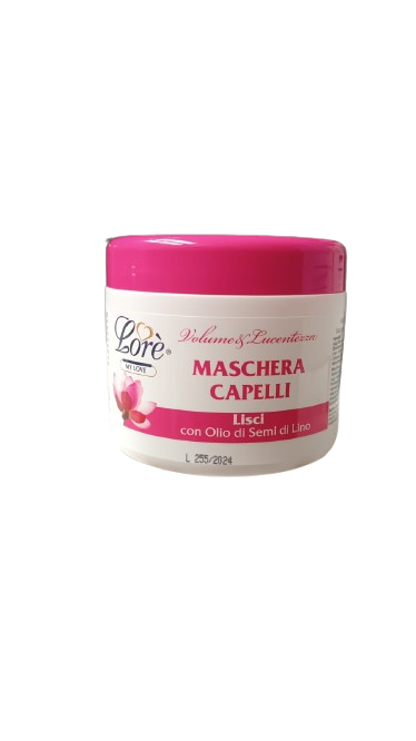 Lorè Maschera Capelli Lisci con Oli Semi di Lino