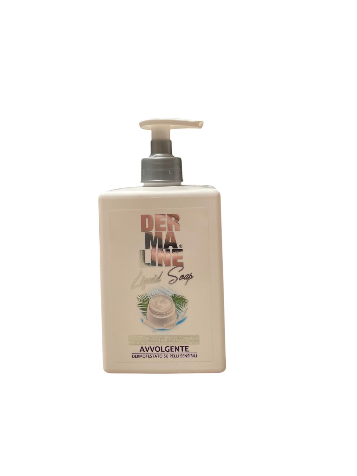 Dermaline sapone per mani 500ml bianco latte