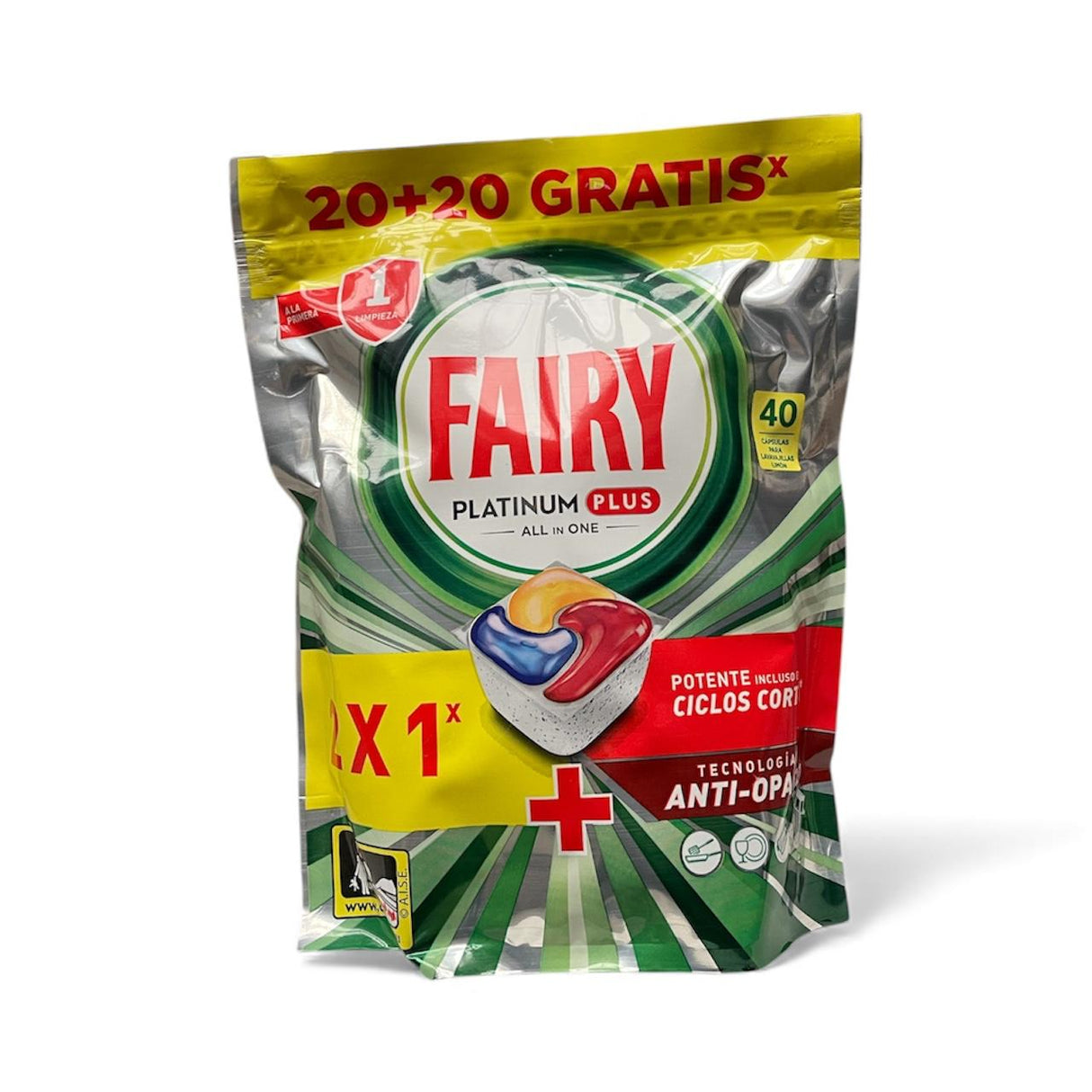 Fairy Tabs Platinum plus 40pz Limone