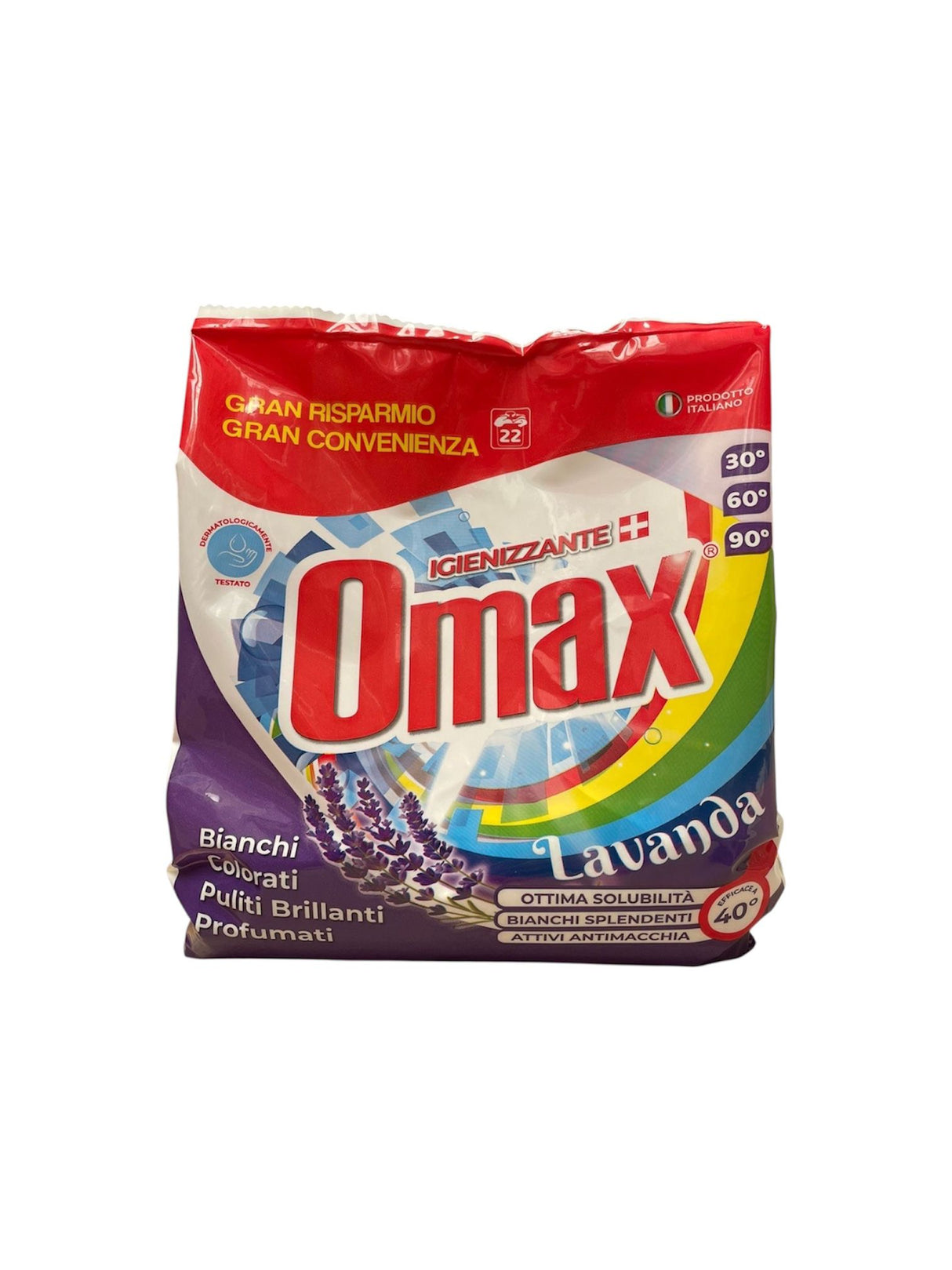 Omax Polvere Ricarica 22 misurini Lavanda