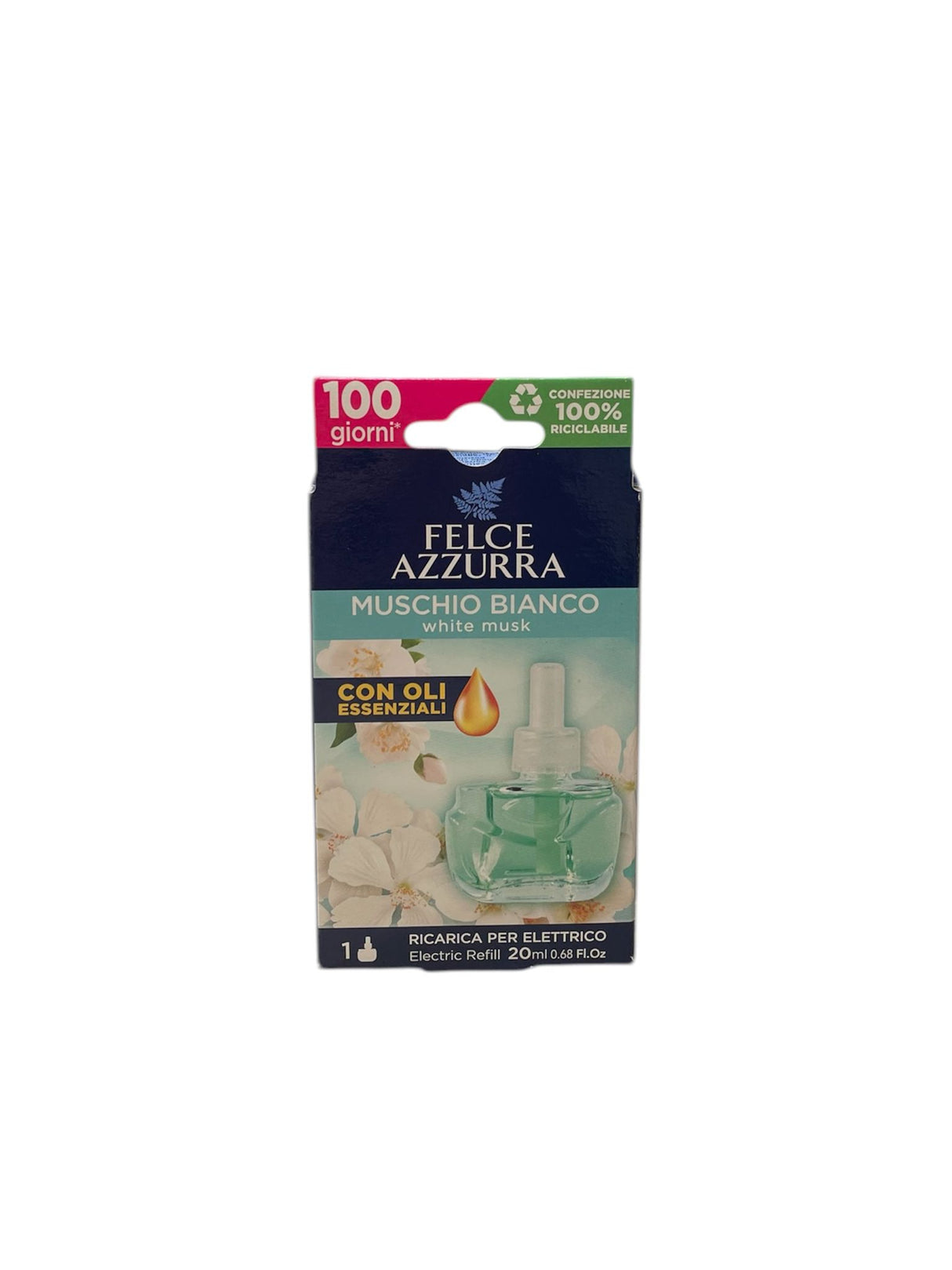 Felce Azzurra Elettrico Ricarica muschio bianco