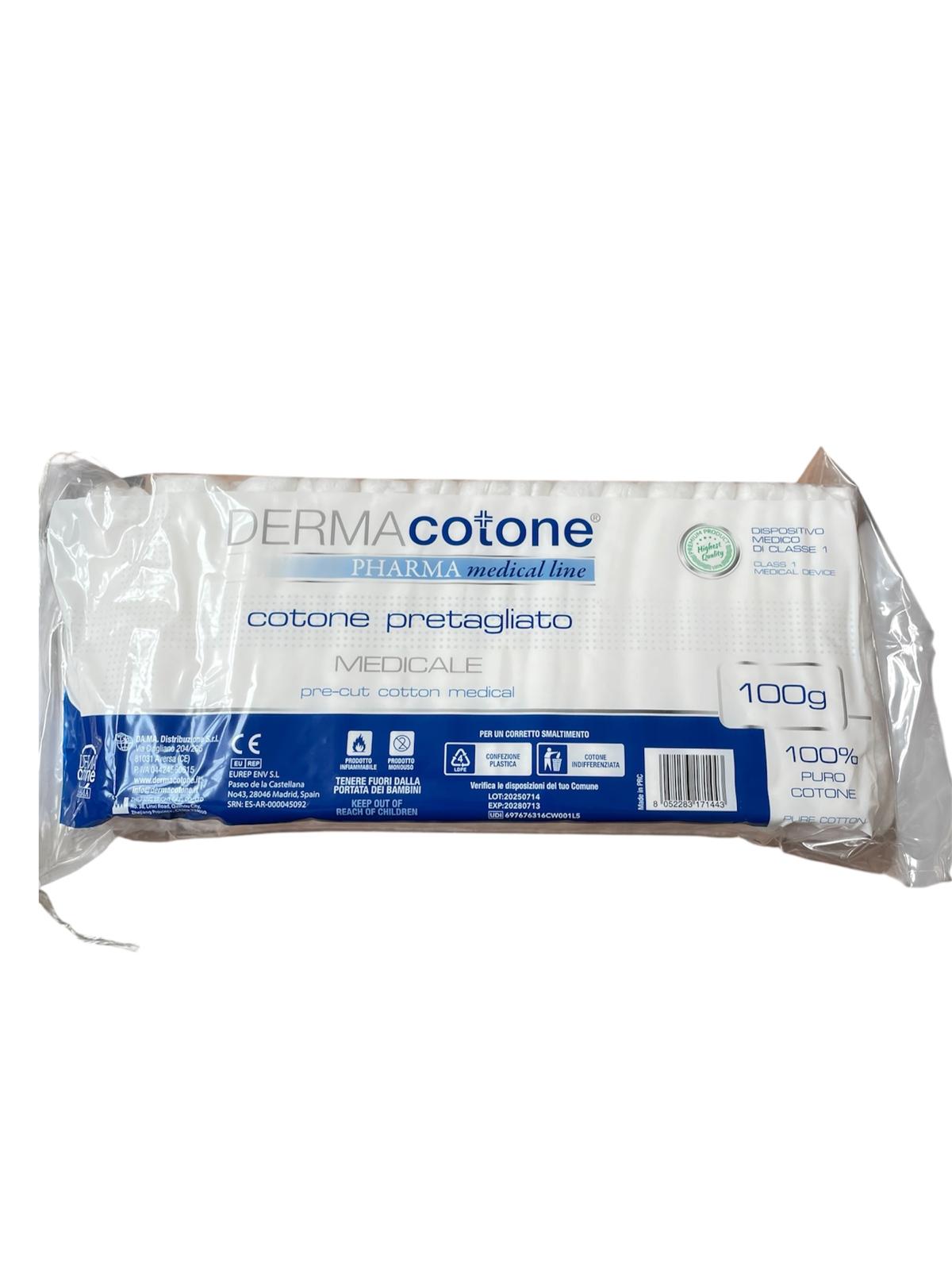 derma cotone ovatta pretagliata 100gr