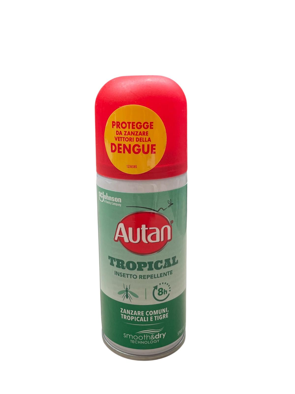Autan repellente spray secco 100 ML tropical