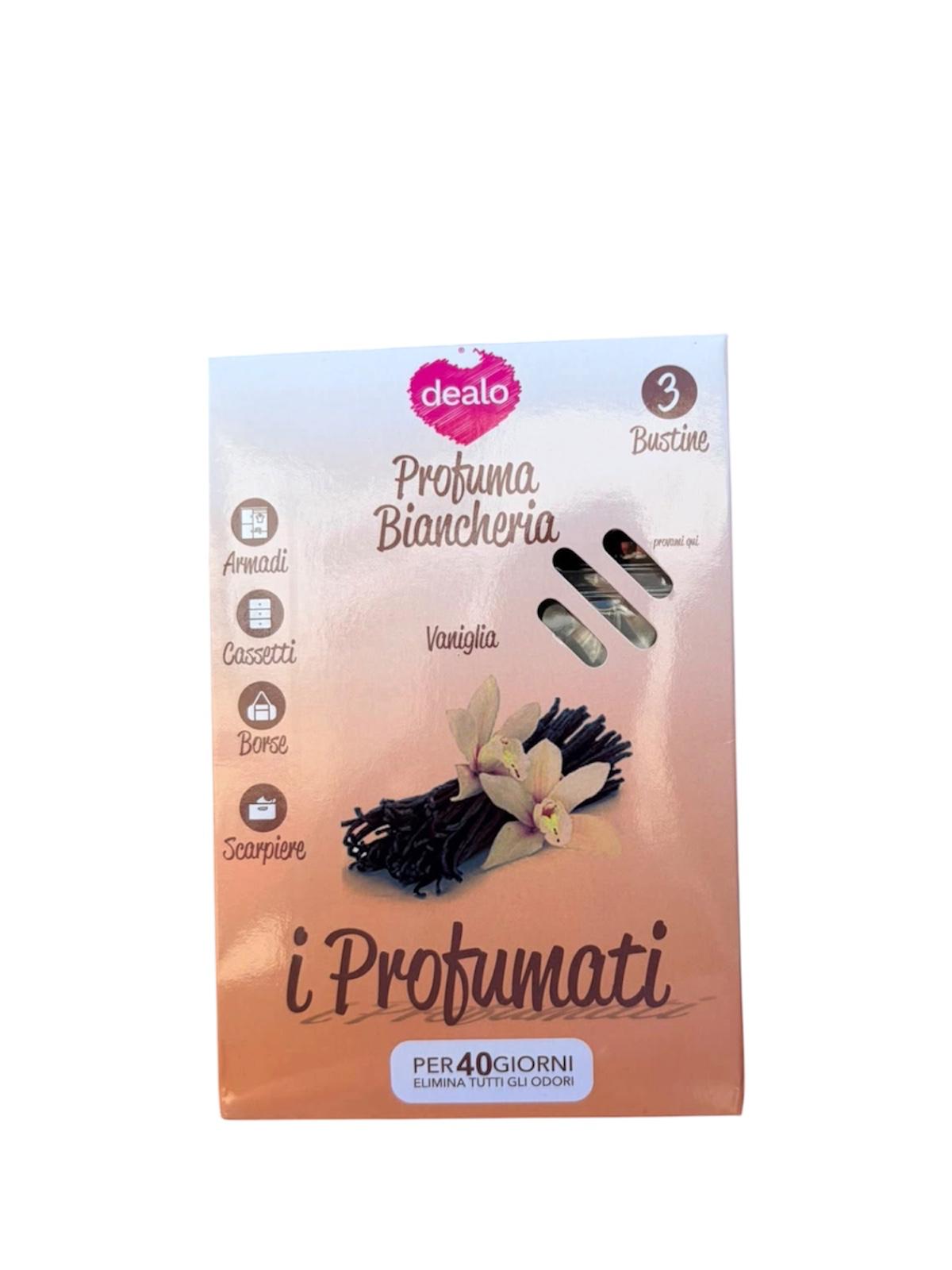 Dealo profuma biancheria x3 bustine Vaniglia
