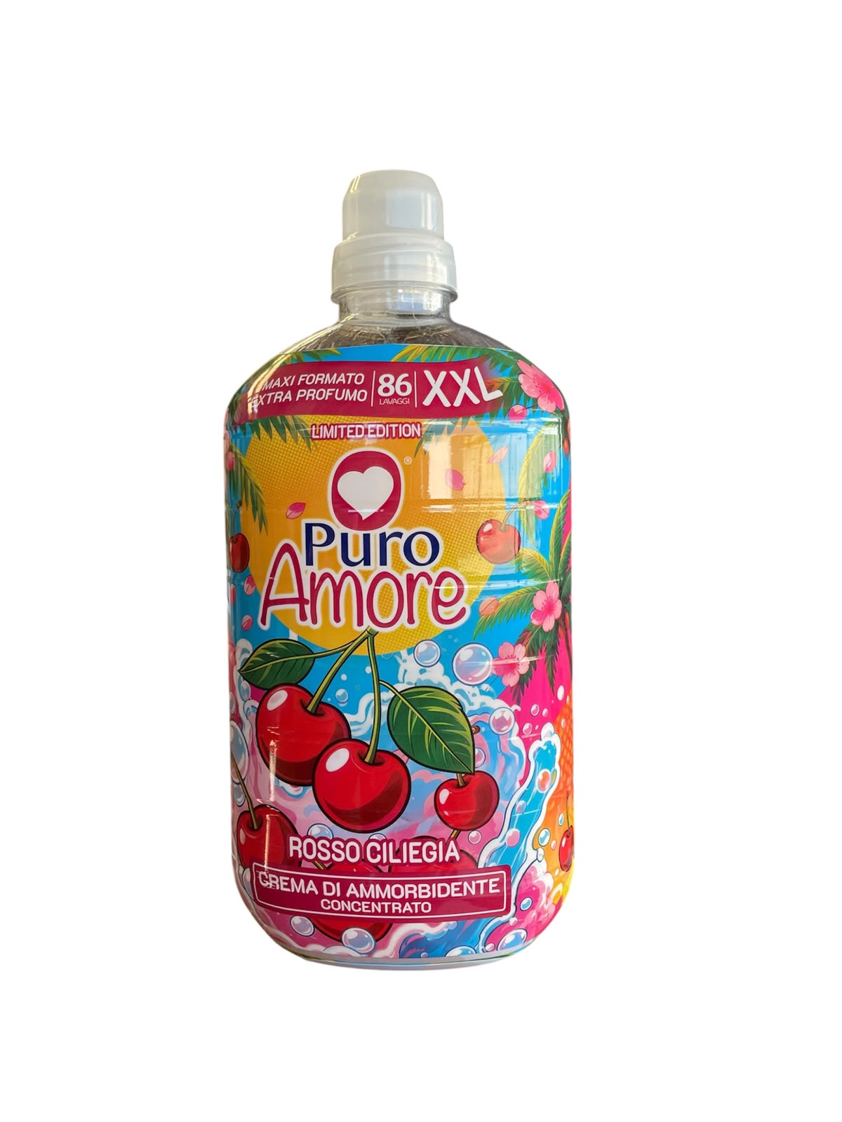 Puro Amore Ammorbidente Concentrato 86 Lavaggi Rosso ciliegia