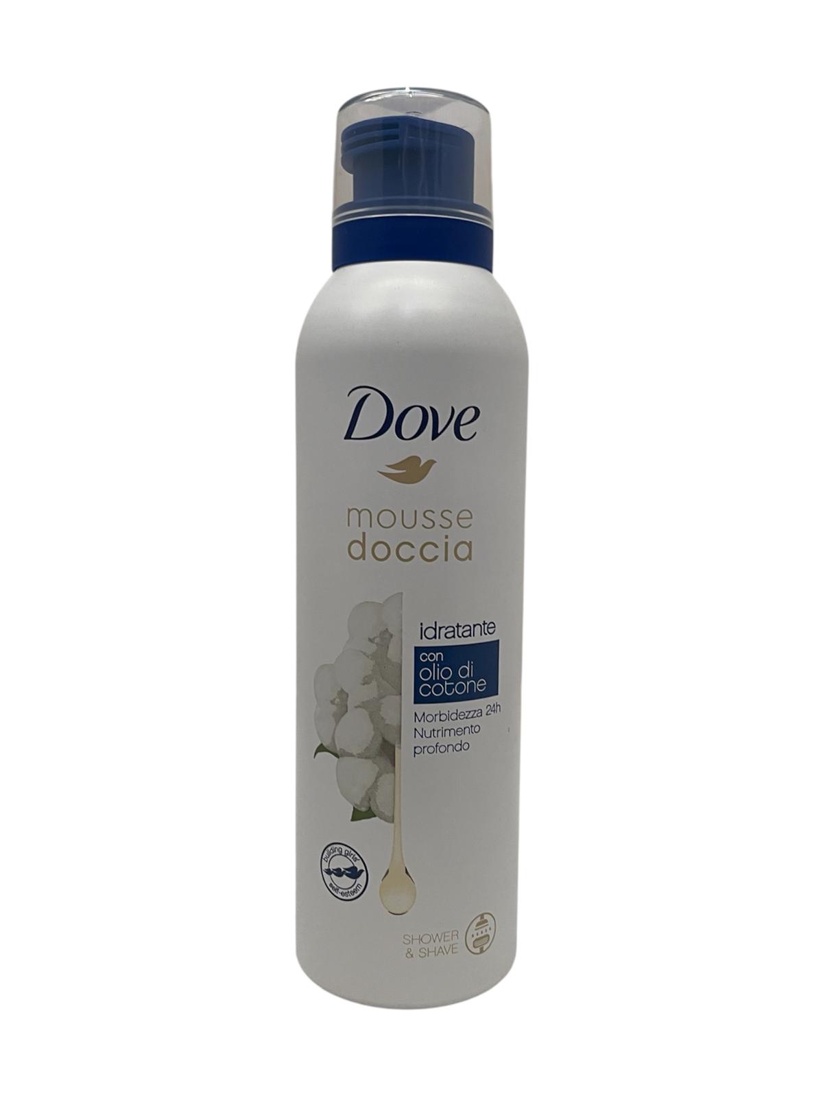 Dove bagnodoccia mousse 200 Ml Olio di Cotone classico