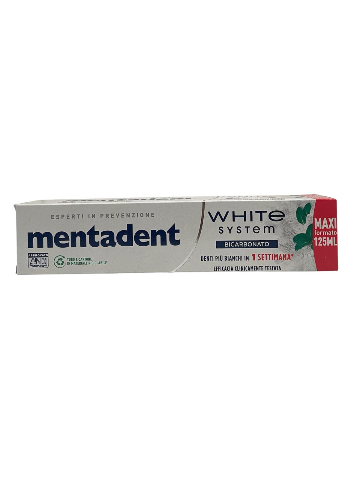 Mentadent dentifricio 125 ML Bicarbonato