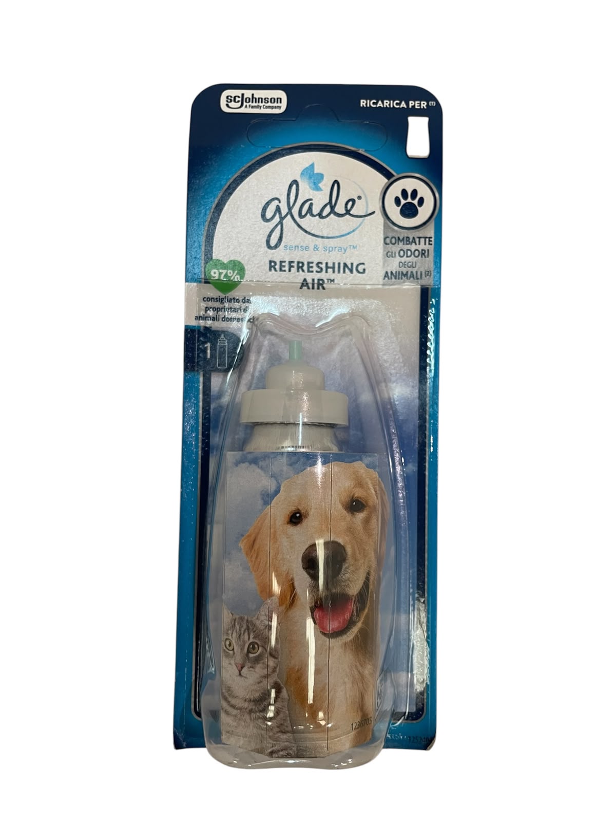 Glade sense & spray ricarica pet fresh